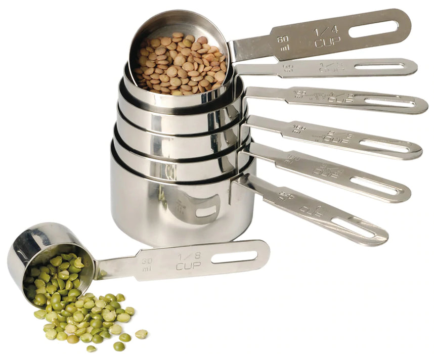 7pc. Stainless Measuring Cup Set