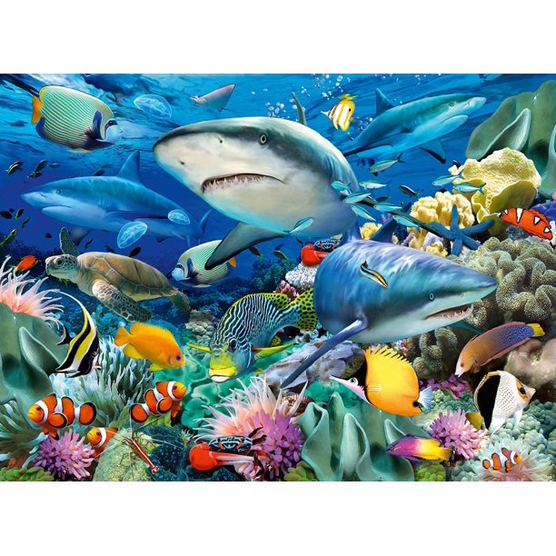 100 pc Shark Reef Puzzle