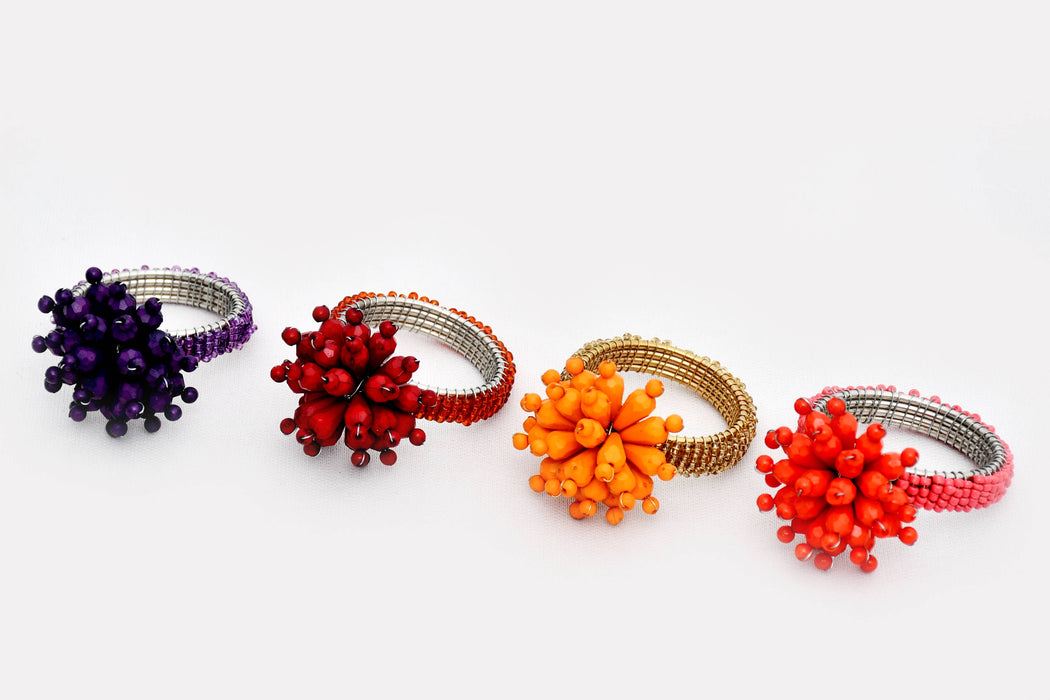 Colorful Sunburst Napkin Rings
