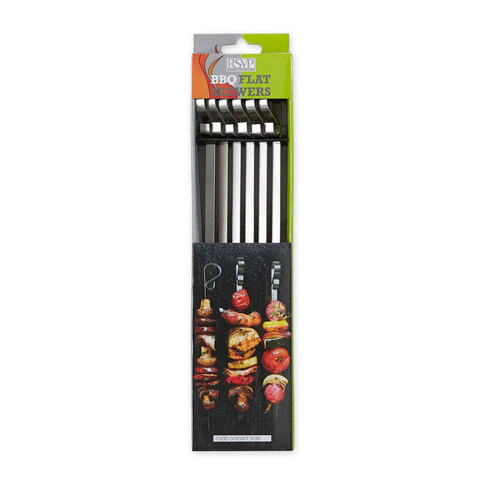 Endurance® Stainless Steel Flat Skewers Set Of 6