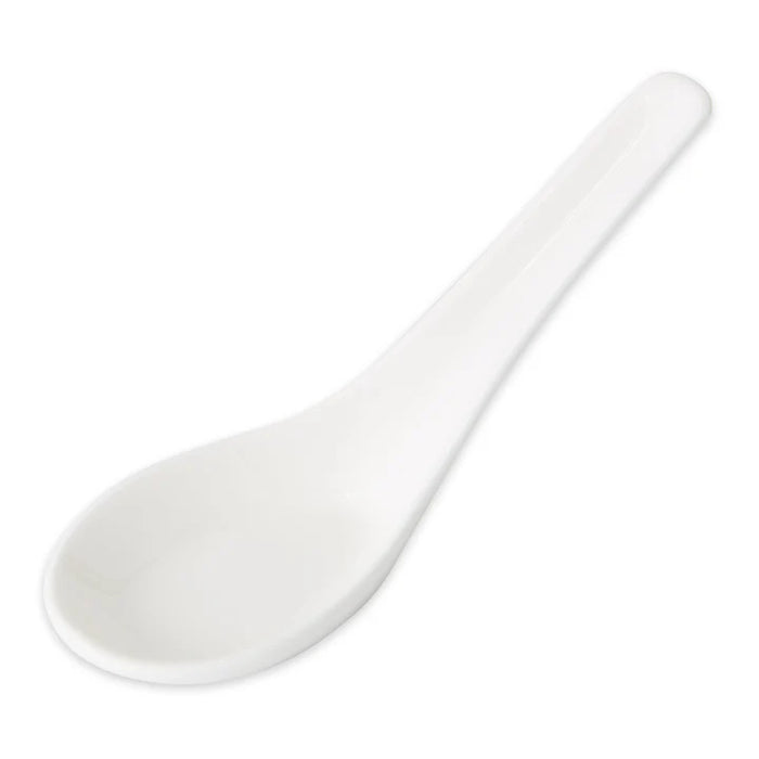 Porcelain Soup Spoon White