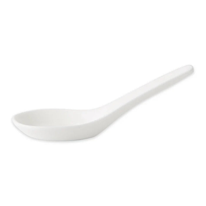 Porcelain Soup Spoon White