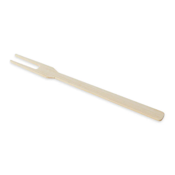 Bamboo 6" Appetizer Forks - 50 Count