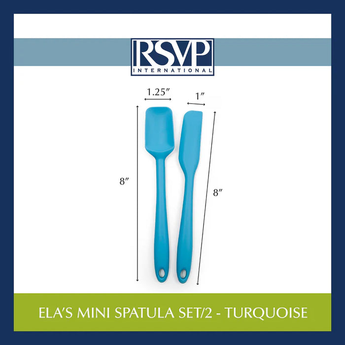 Spatula Set 8" Turquoise