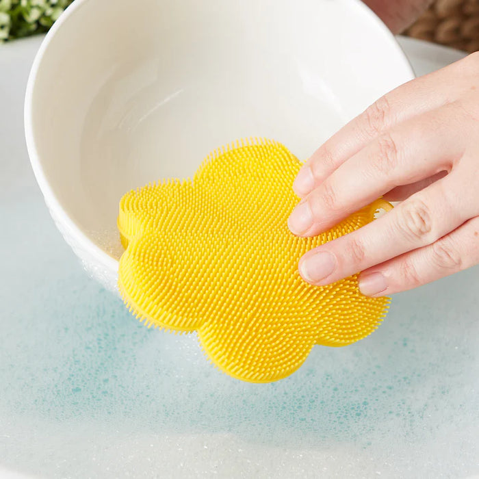 Yellow Flower Silicone Soft Scrub