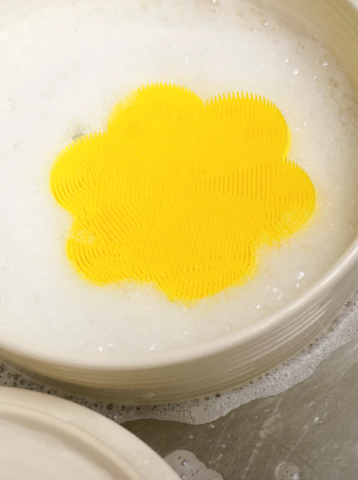 Yellow Flower Silicone Soft Scrub