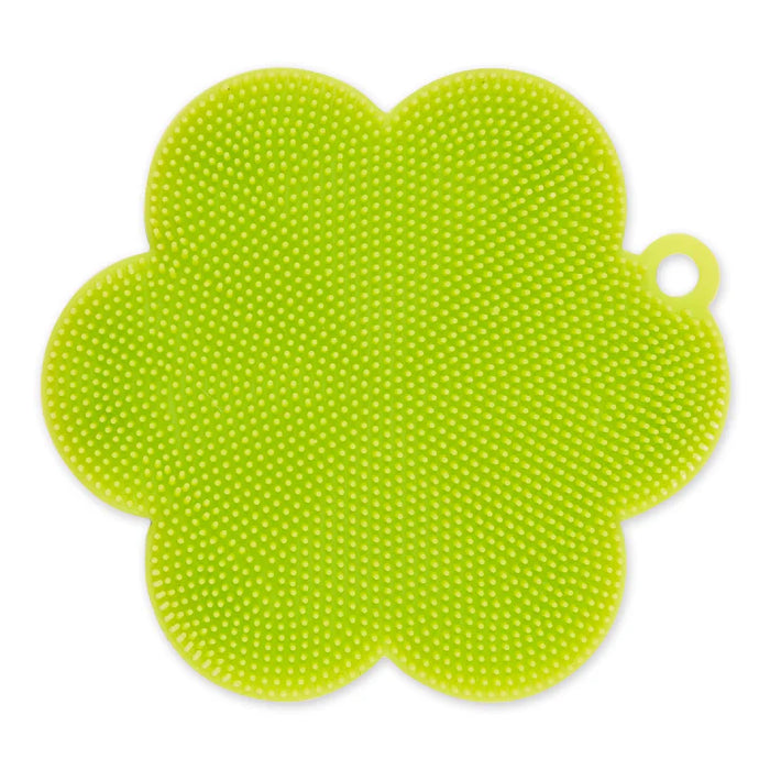 Green Flower Silicone Soft Scrub