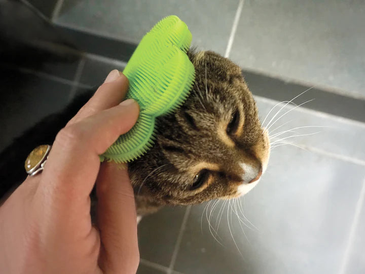 Green Flower Silicone Soft Scrub