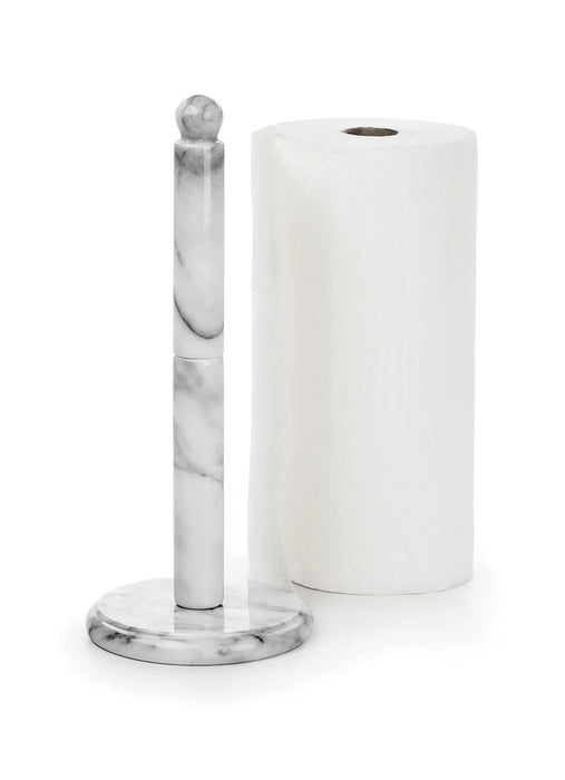 White Marble Paper Towel Holder