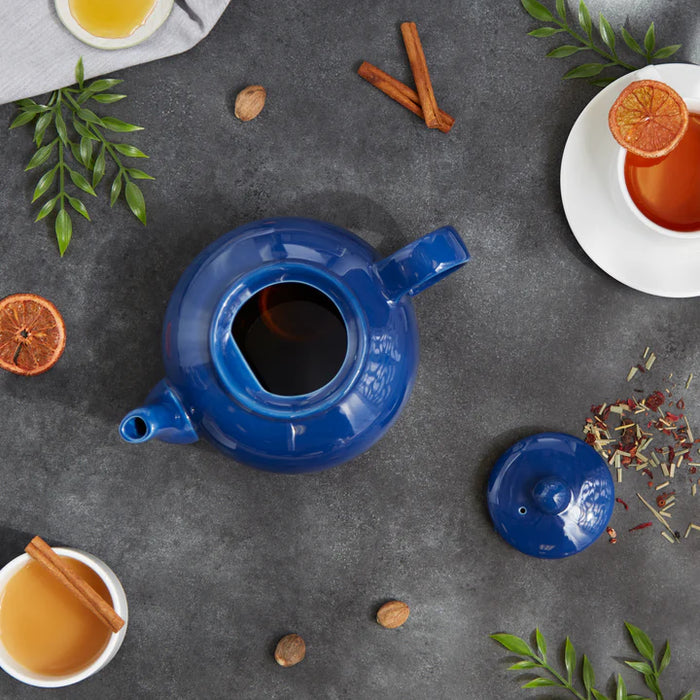 Stoneware Teapot Large Light Blue