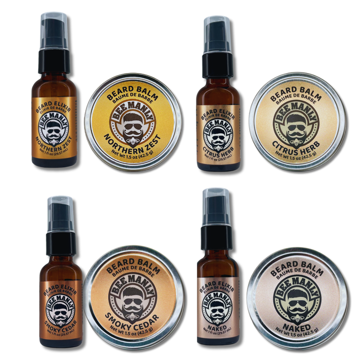 Bee Manly Gift Set - Beard Balm & Elixir - 2 Piece