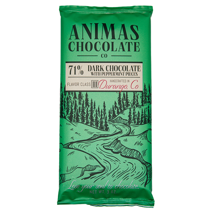 71% DARK CHOCOLATE WITH PEPPERMINT