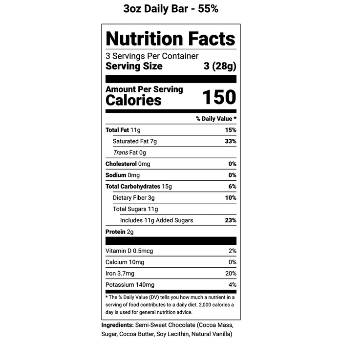 55% DARK CHOCOLATE