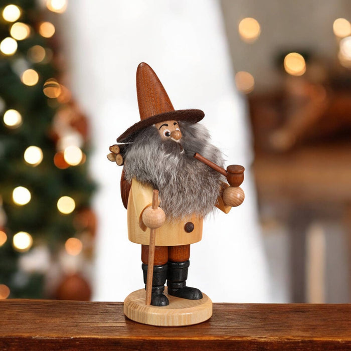 Incense Smoker Wood Collector Gnome natural