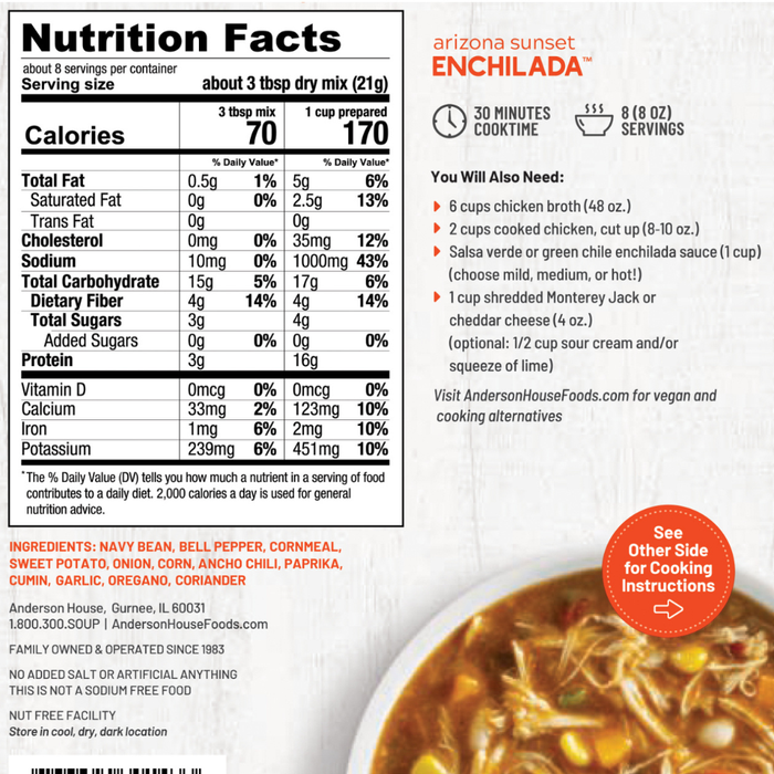 Arizona Sunset Enchilada Soup Mix