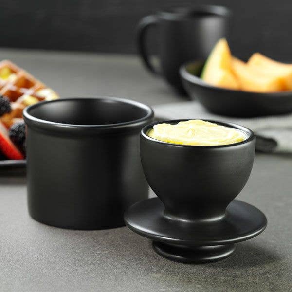 The Original Butter Bell® Crock - Retro Ebony Matte