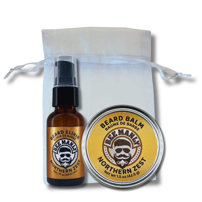 Bee Manly Gift Set - Beard Balm & Elixir - 2 Piece
