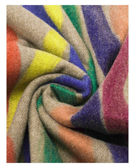 Colourful Stripes Needle Punch Wrap