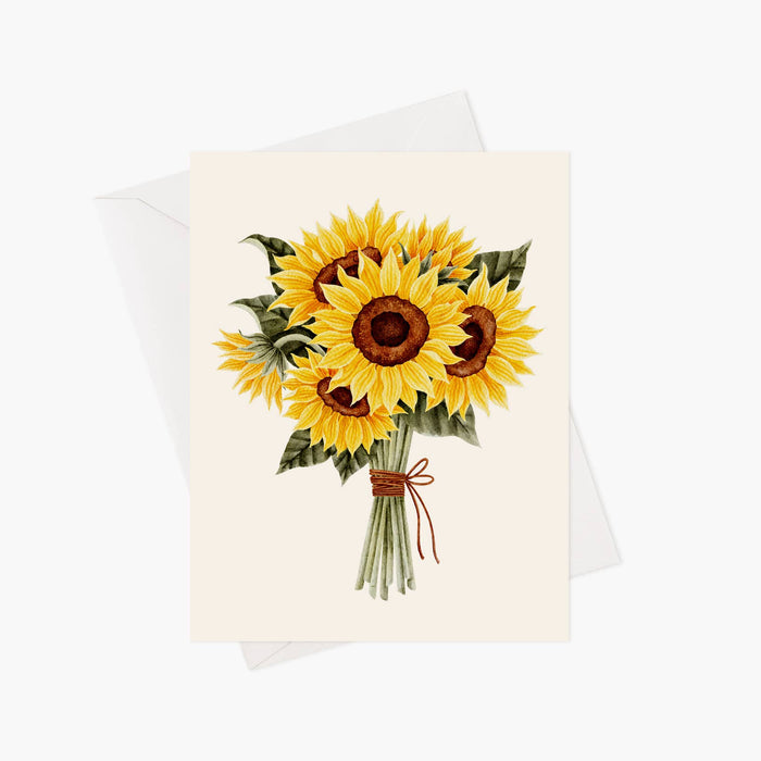 Bouquet de tournesols - Carte de souhaits