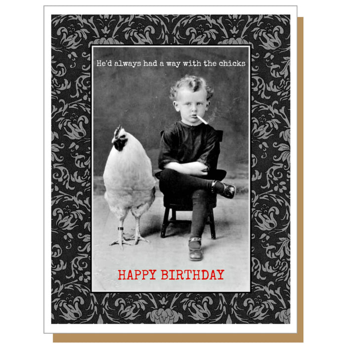 Chicks Birthday Greeting Card