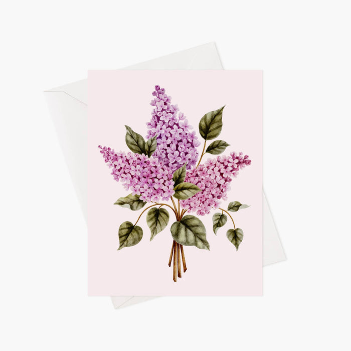 Bouquet de lilas - Carte de souhaits