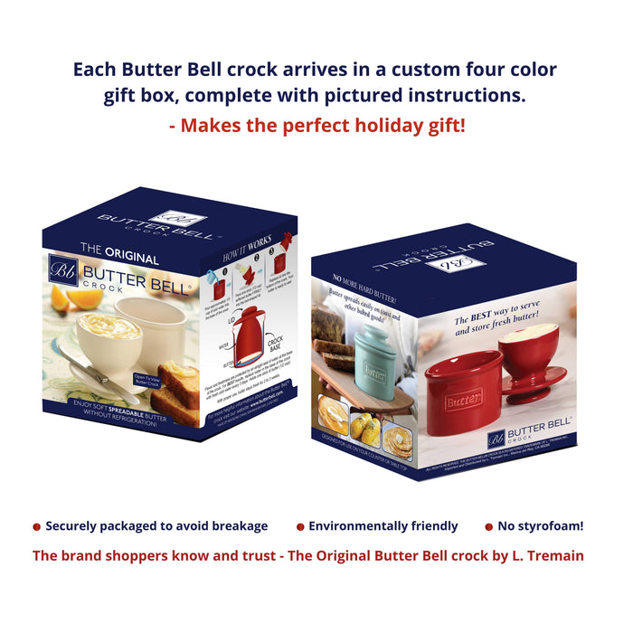 The Original Butter Bell® Crock - Retro Ebony Matte