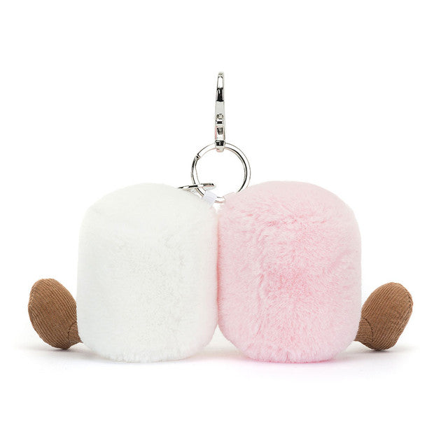 Amuseable Pair of Marshmallow Bag Charm