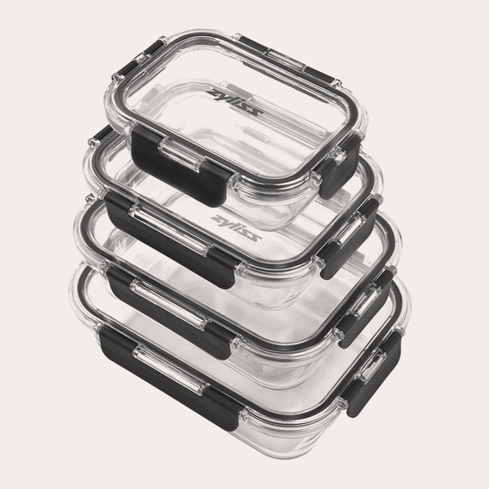 4-Piece Glass Container Set