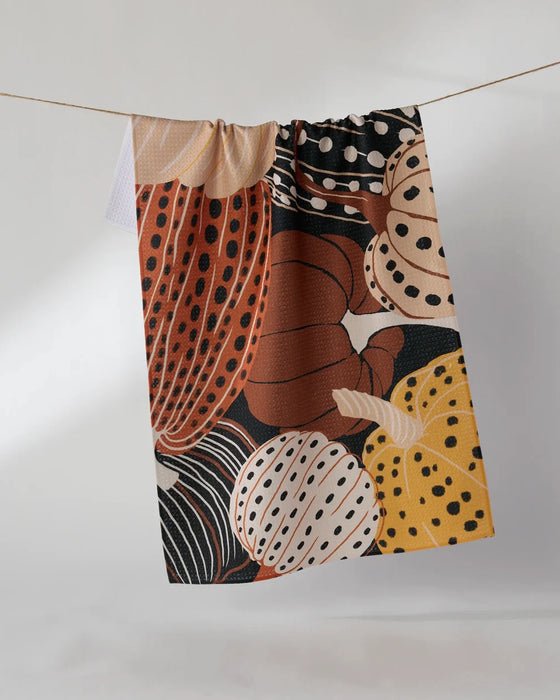 Painted  Patch Tea Towel