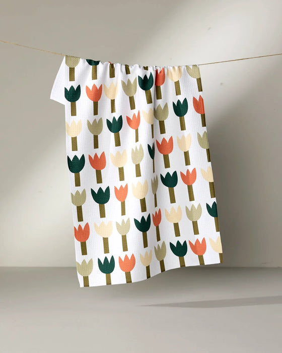 Tulip Row Geometry Towel