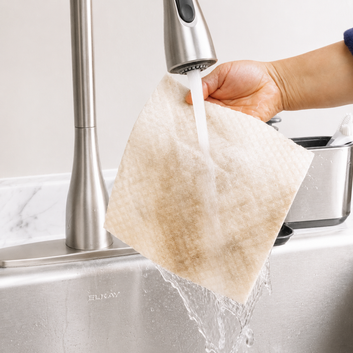 Wildflowers  Watering Can Dishcloth |  Kitchen eco Cloths