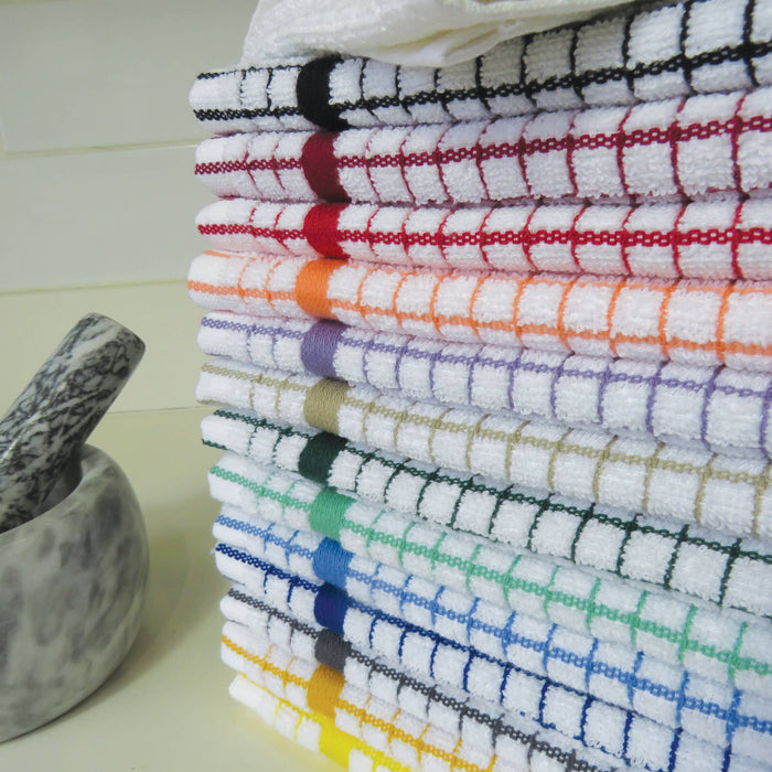 Poli-Dri Cotton Tea Towel - Red