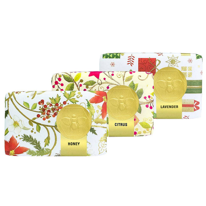 Holiday Paper Wrapped Soap - 3.5oz Individual