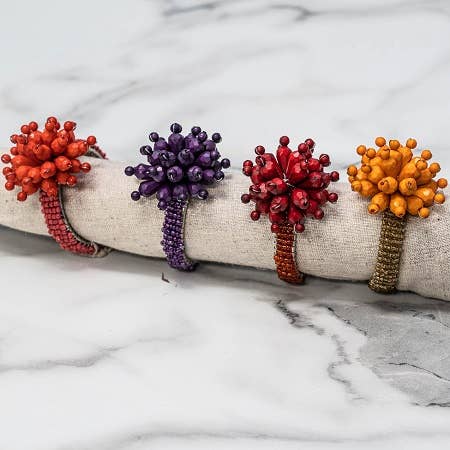 Colorful Sunburst Napkin Rings
