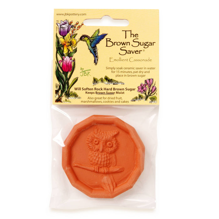 Owl Design Ceramic Brown Sugar Saver