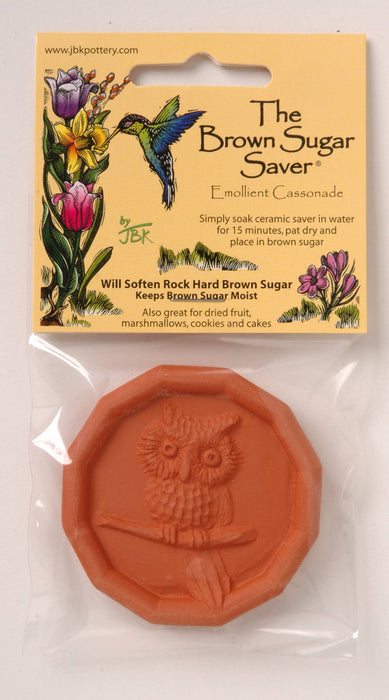 Owl Design Ceramic Brown Sugar Saver