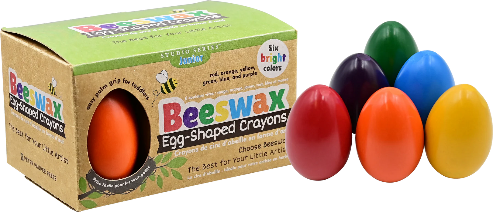 Beeswax Egg-Shaped Crayons