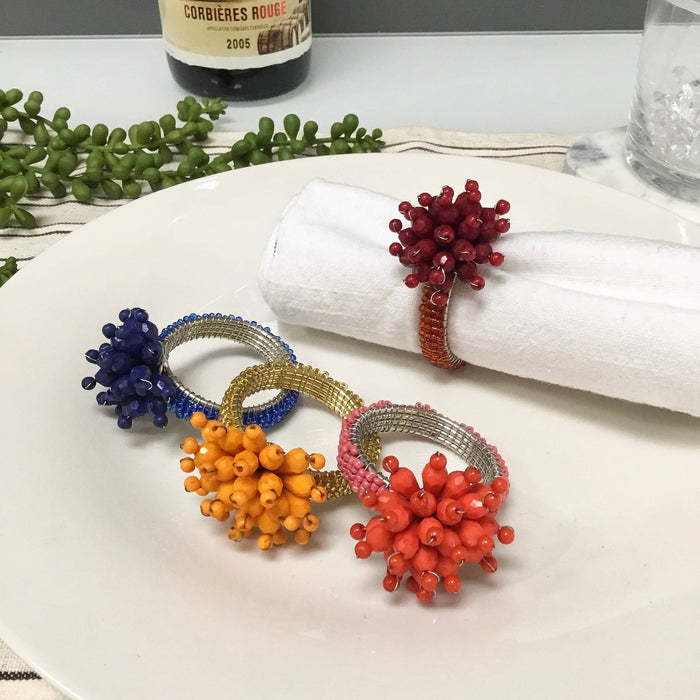 Colorful Sunburst Napkin Rings