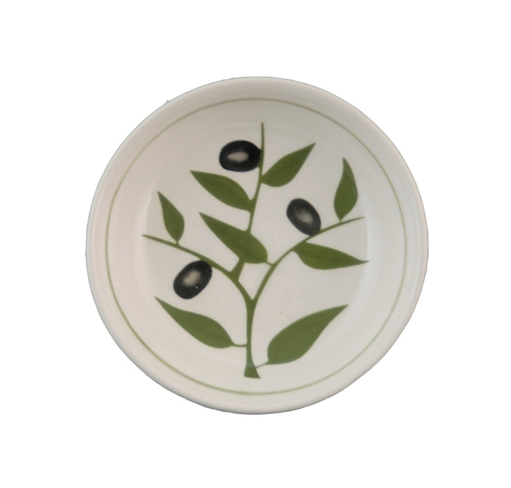 Small Round Dipping & Condiment Bowl - Olive Branch (3.75")