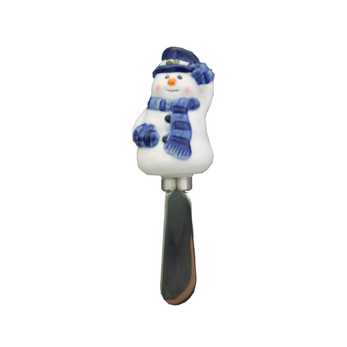 Cheese and Butter Spreader Knife - Snowman (Ceramic)