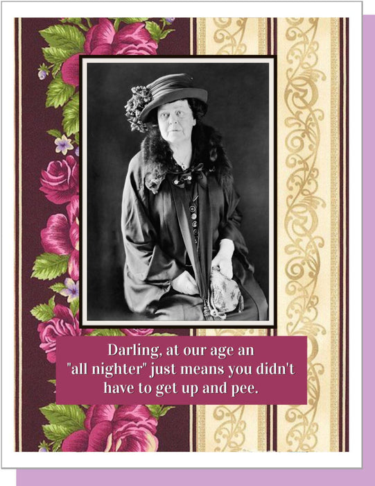 All Nighter Birthday Greeting Card