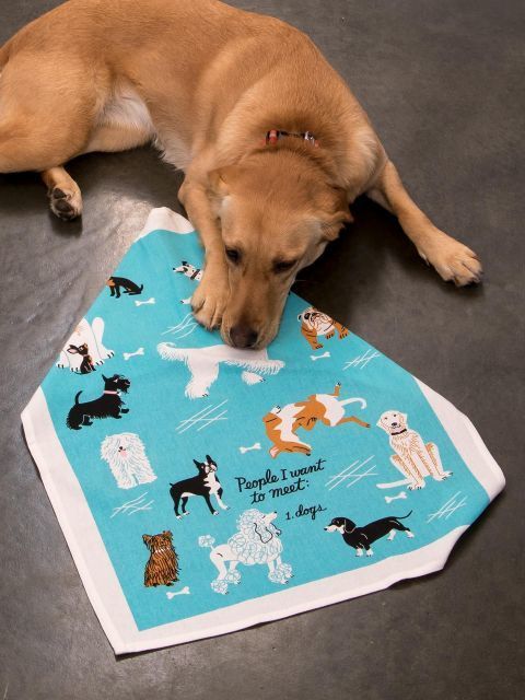 People To Meet: Dogs Dish Towel