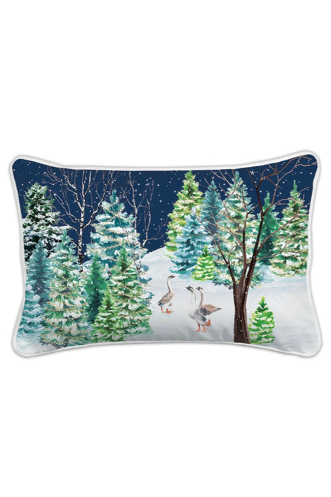 Christmas Snow Rectangular Pillow