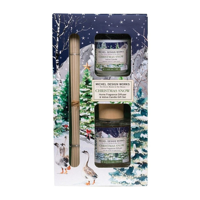 Christmas Snow Diffuser and Votive Set