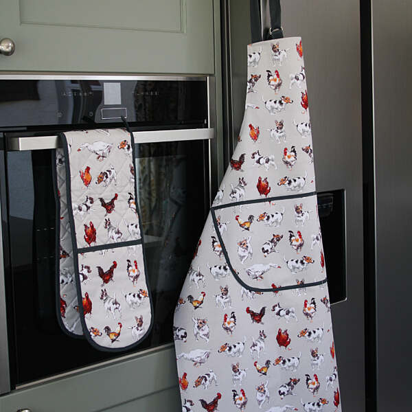 Farmyard Frolics Cotton Apron