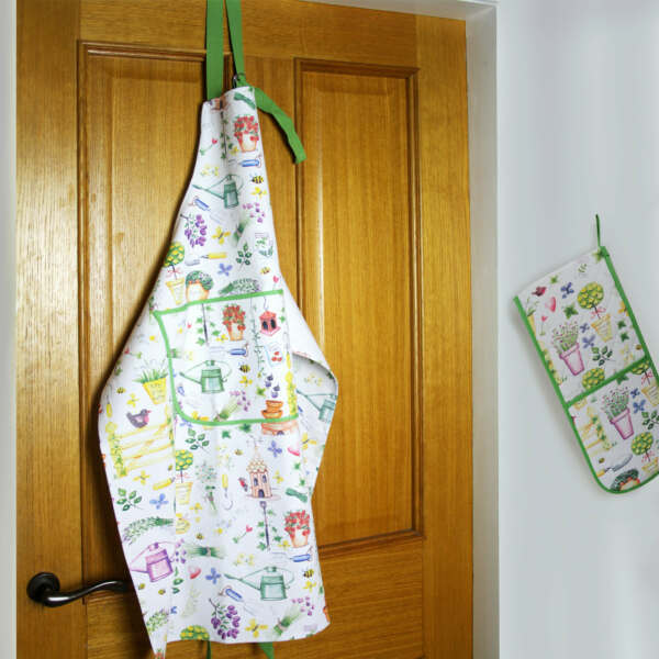 Herb Garden Cotton Apron