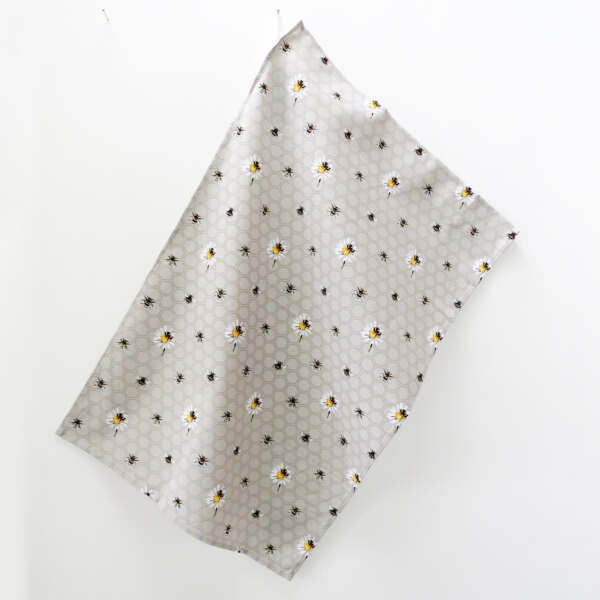 Bee Happy Cotton Tea Towel