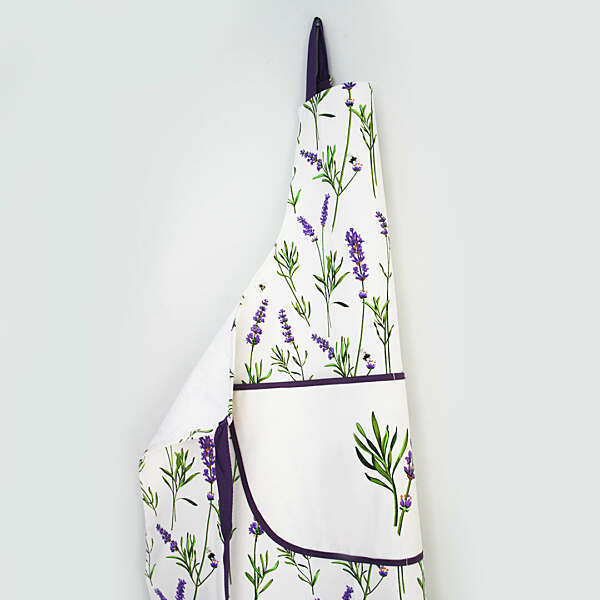 Lavender Cotton Apron