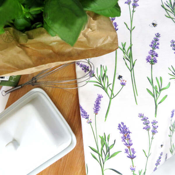 Lavender Cotton Tea Towel