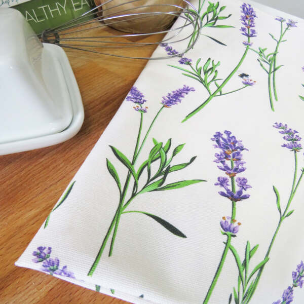 Lavender Cotton Tea Towel